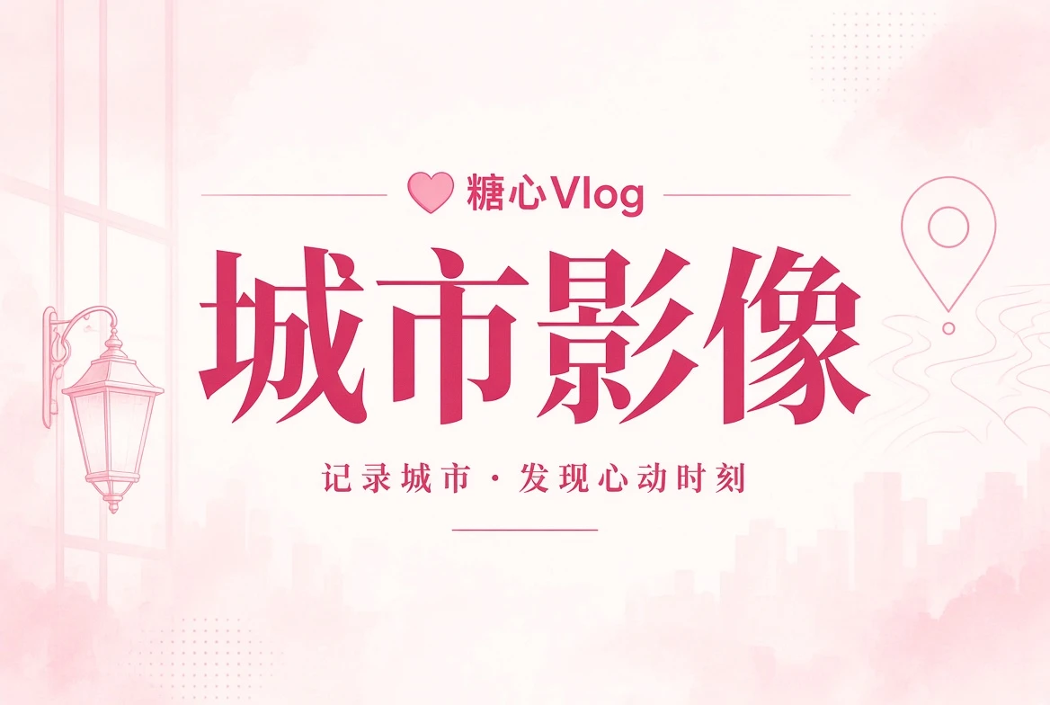 街景册｜糖心Vlog主题插画