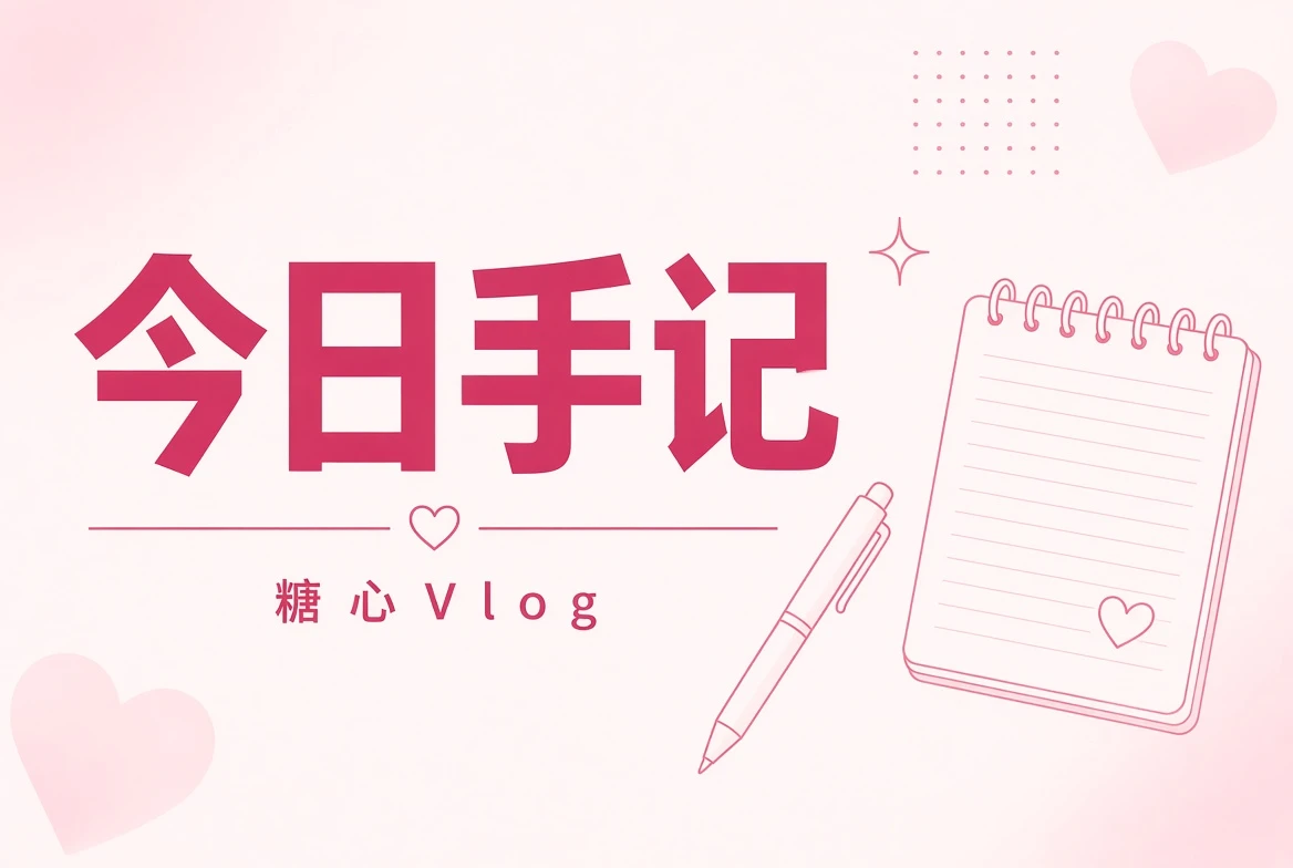 糖心Vlog今日便笺主题插画